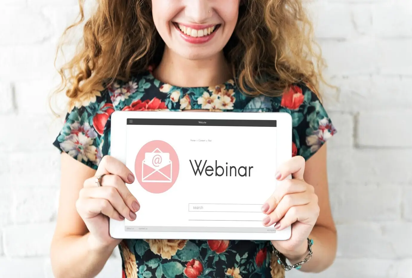 Verbindungstechnologie-Konzept für Webinare, Brainstorming und Webkonferenzen